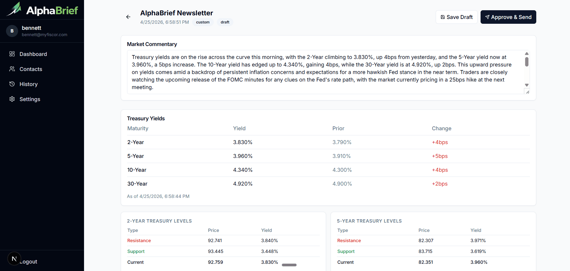 AlphaBrief hero screenshot