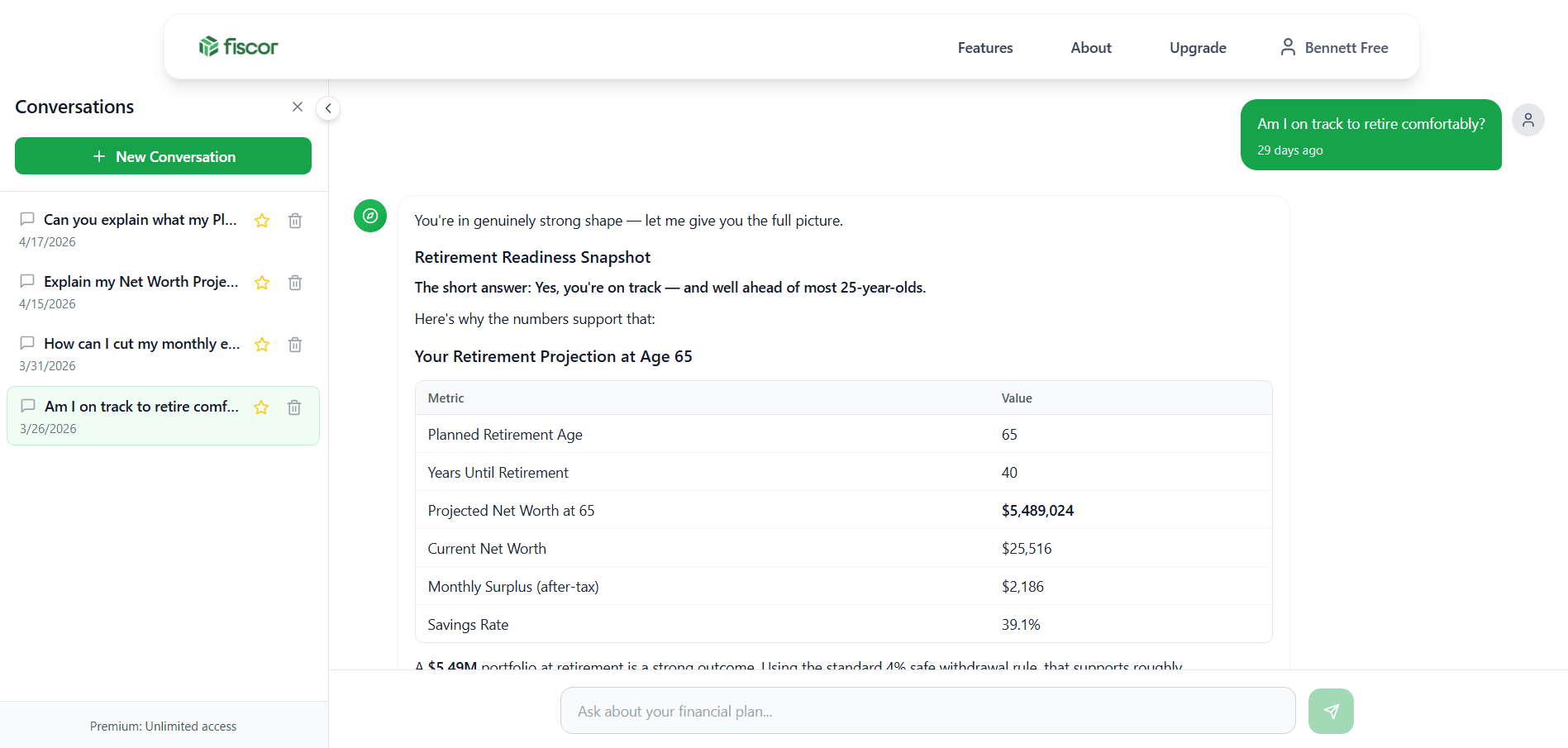 Fiscor — AI Financial Advisor